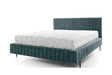 Plissa Upholstered Bed With Container 140x200 cm