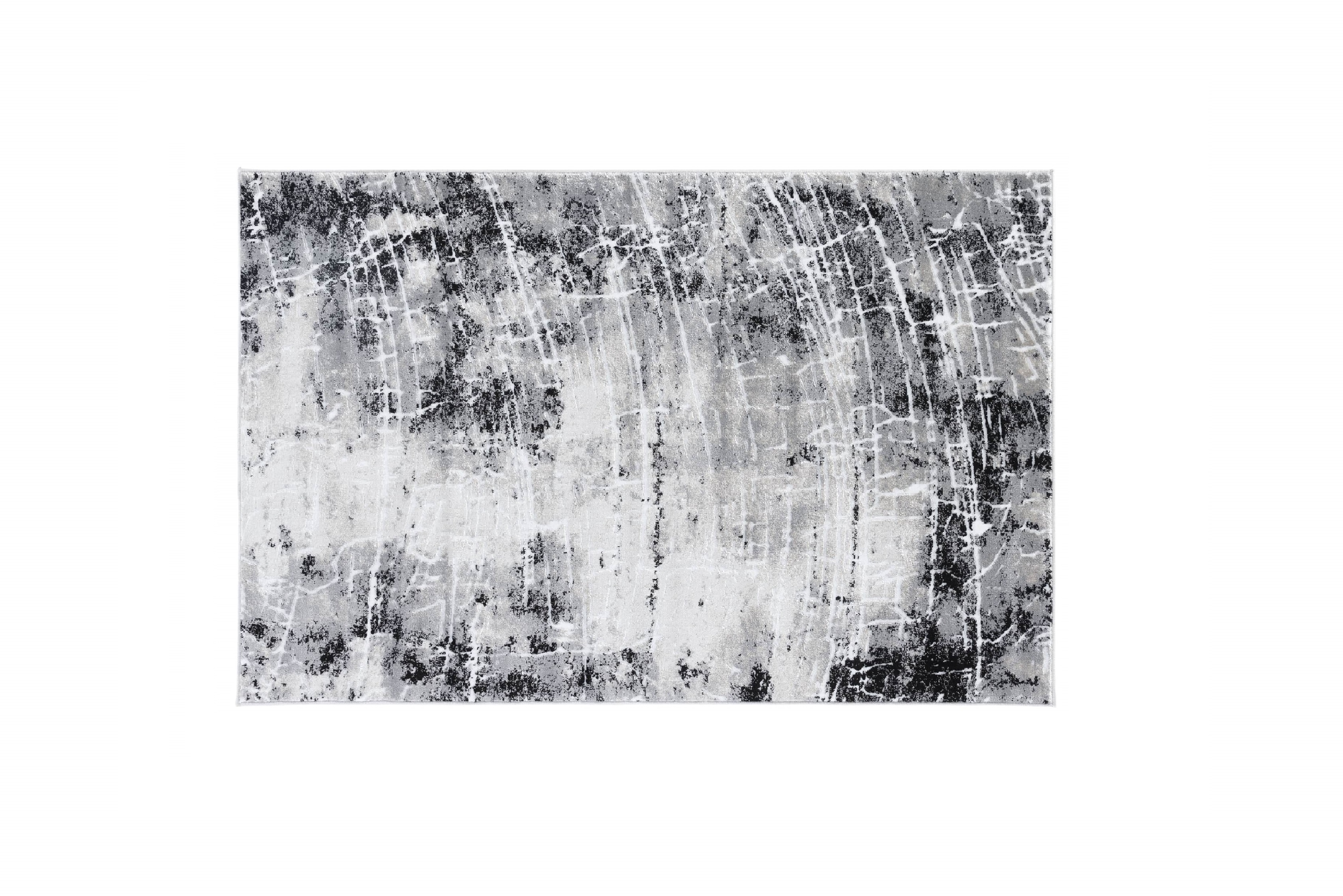 Bardot Grey modern rug 80x150cm