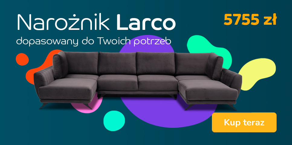 Narożnik z funkcją spania Larco