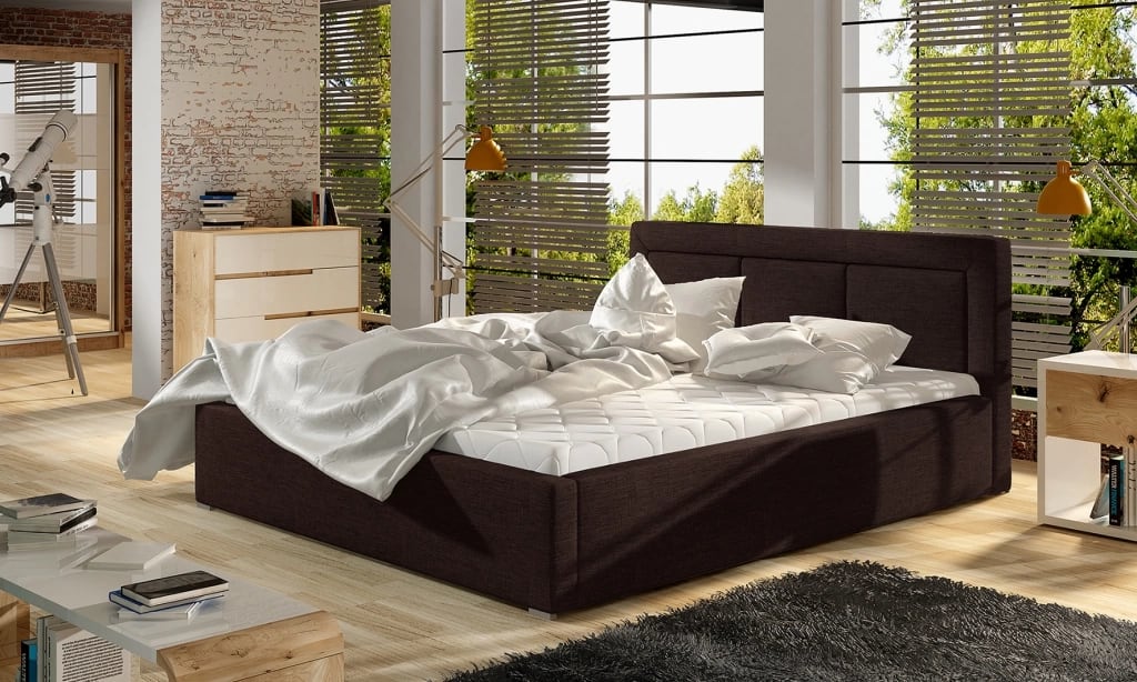 Łóżko tapicerowane z pojemnikiem Belluno 140x200cm