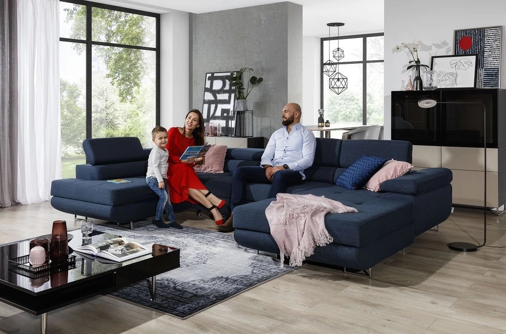 A corner sofa – for the whole family to relax on