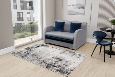 Bardot Grey modern rug 160x220cm