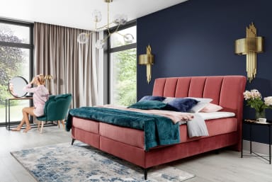 Aderito Continental Bed With Container 140x200