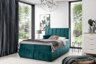 Vincenzo Continental Bed With Container 180x200cm