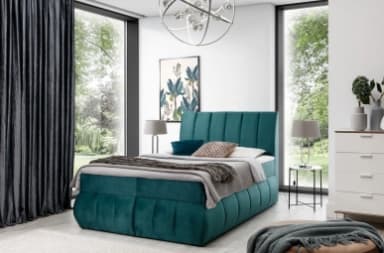 Vincenzo Continental Bed With Container 140x200cm