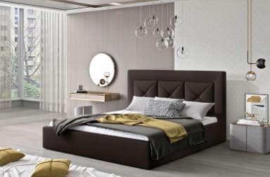 Cloe Upholstered Bed With Container 180x200