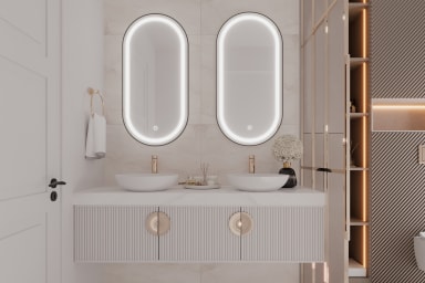 Robienti L Mirror With Lighting