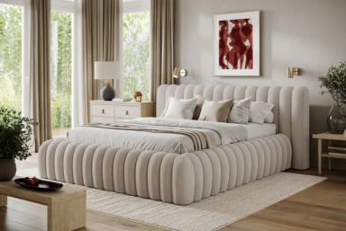 Carilla Upholstered Bed With Container 140x200