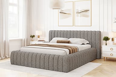 Carilla Upholstered Bed With Container 180x200