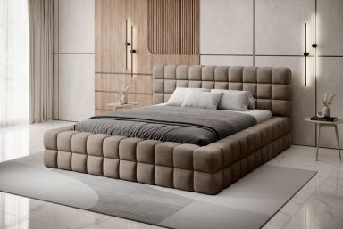 Dizzle Upholstered Bed With Container 140x200 cm