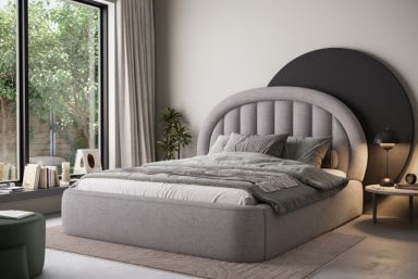 Tapedo Upholstered Bed With Container 180x200