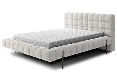 Magentta Upholstered Bed With Container 180x200