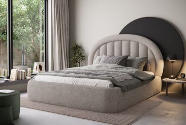 Tapedo Upholstered Bed With Container 160x200