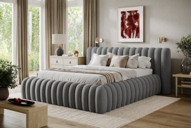 Carilla Upholstered Bed With Container 160x200