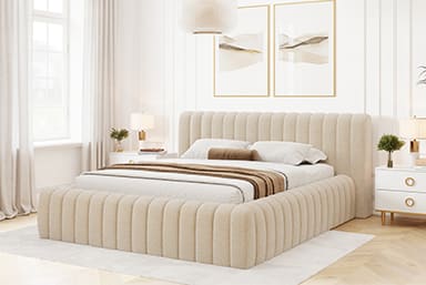 Carilla Upholstered Bed With Container 140x200