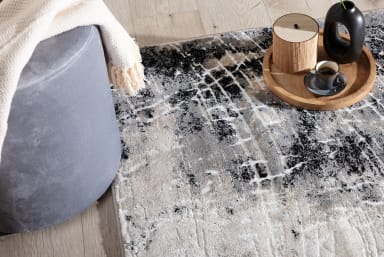 Bardot Grey modern rug 120x180cm