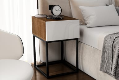 Bedside table Avorio 