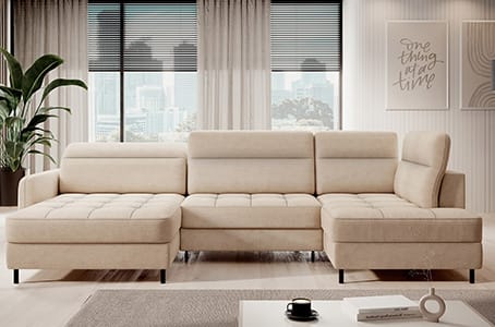 New! The Berrto Corner Sofa is a combination of luxurious comfort and elegance.