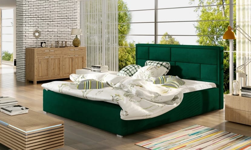 Latina Upholstered Bed With Container 200x200 cm