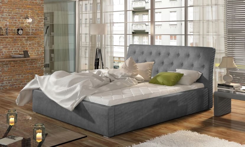 Milano Upholstered Bed With Container 160x200 cm