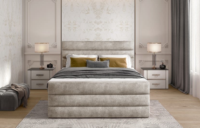 Cande Continental Bed With Container 160x200