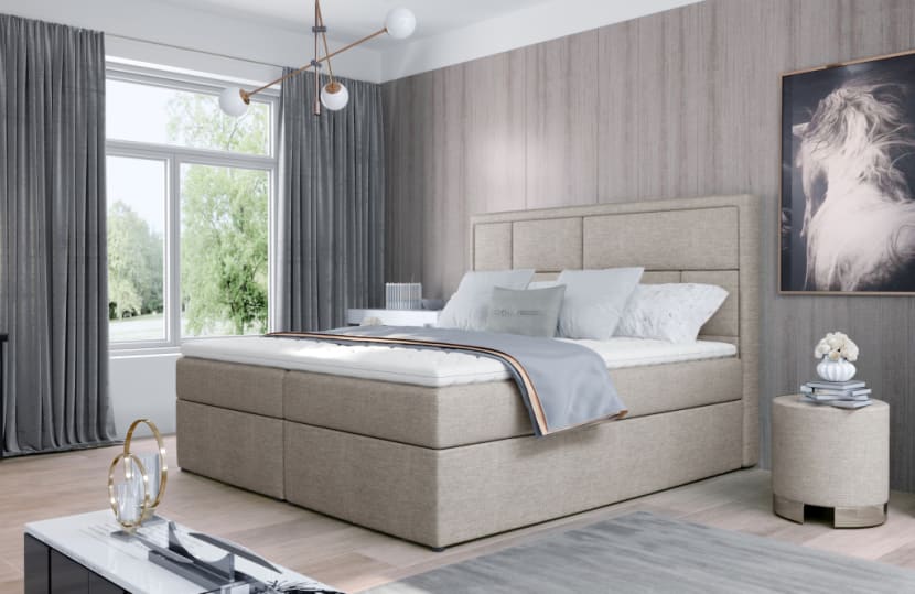 Meron Continental Bed With Container 140x200cm