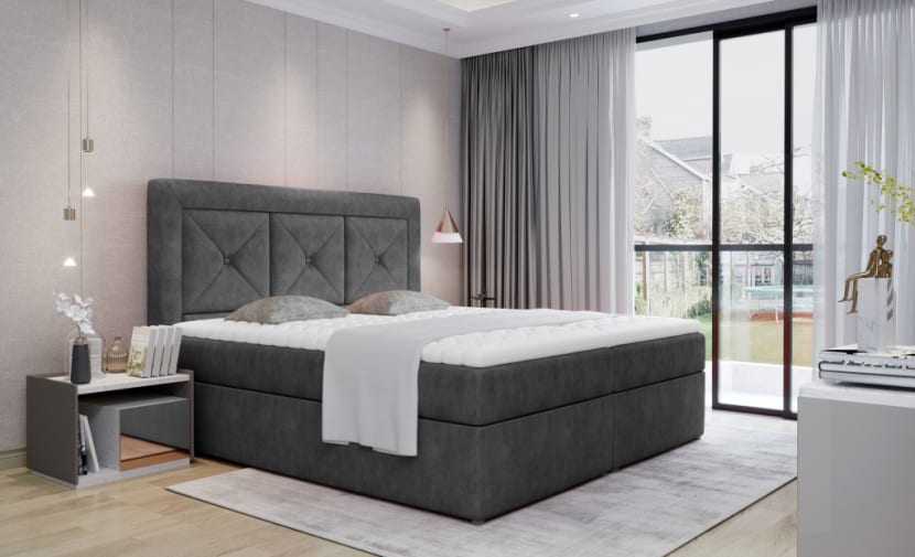 Idris Continental Bed With Container 180x200cm