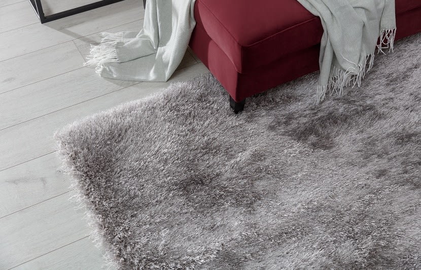 Blodwen Grey living room rug 160x220cm