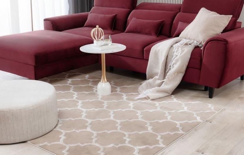 Elsher Beige living room rug 160x220cm