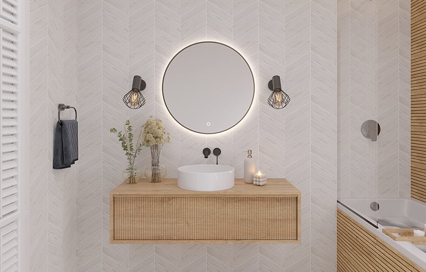 Divissi A Mirror With Lighting