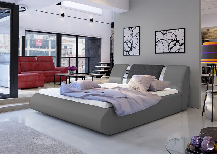 Flavio Upholstered Bed With Container 140x200