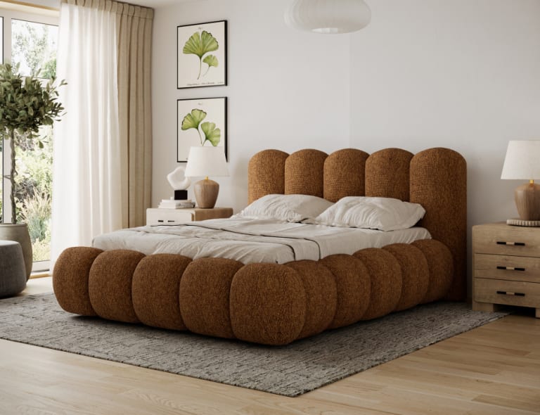 Oloroso Upholstered Bed With Container 180x200