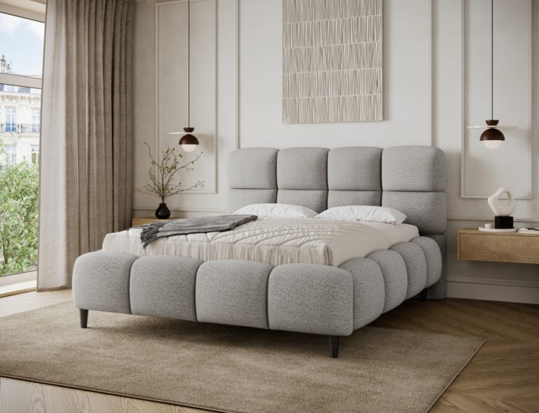 Giberio Upholstered Bed With Container 160x200
