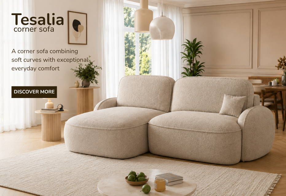 Tesalia Corner Sofa – Modern Form and Functionality