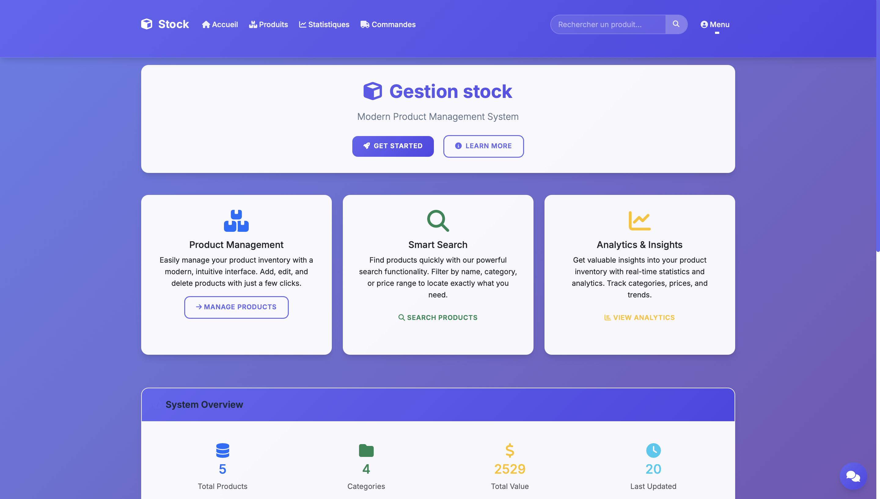 Gestion Stock