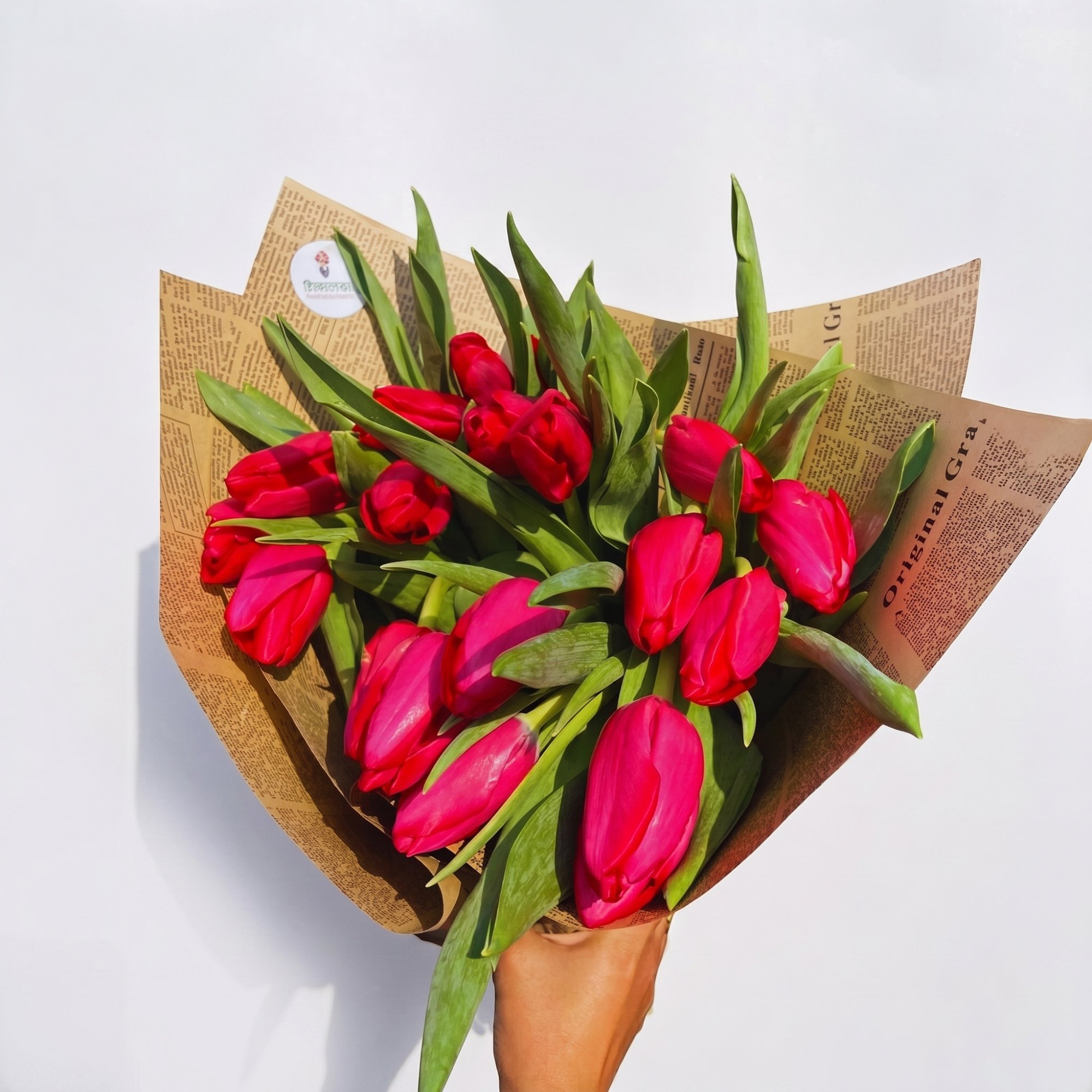 blush tulip bouquet