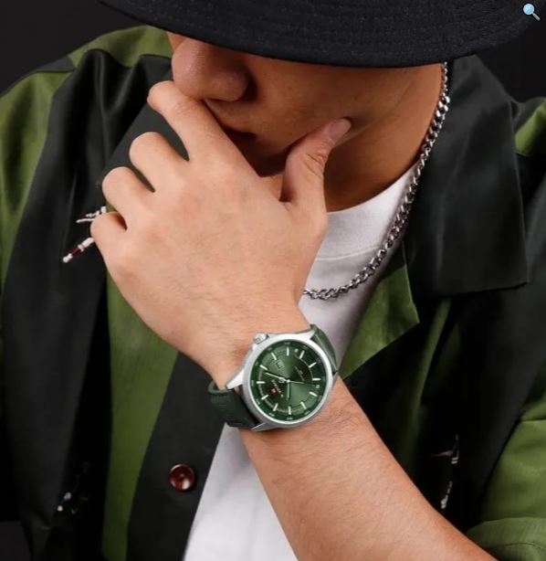 NaviForce NF9248 Simple Casual Quartz Movement Luminous Date Display Leather Watch For Men - Black 10