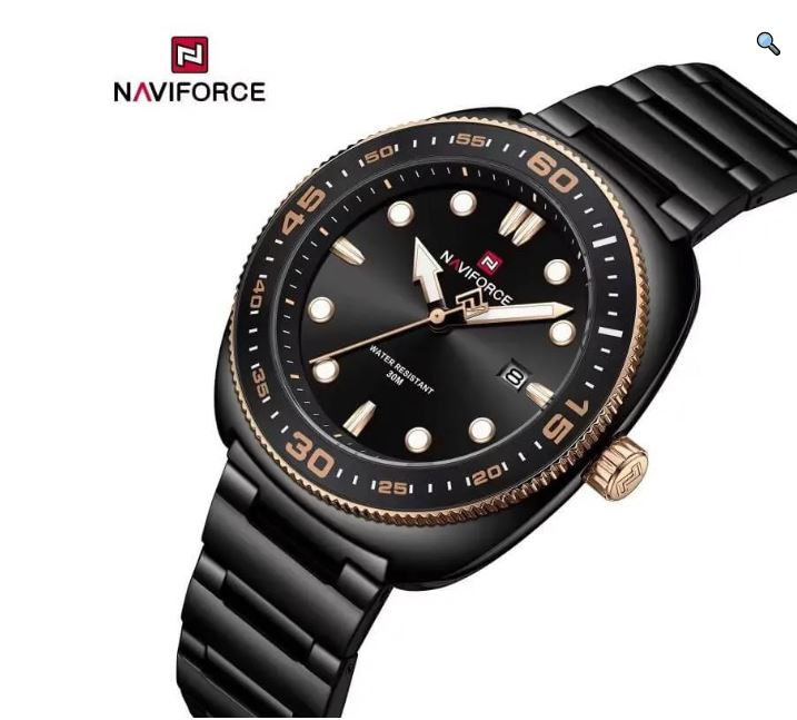 NaviForce NF9250 Men's Business Simple Dial Date Dispaly Luminious Analog Watch - Black 5