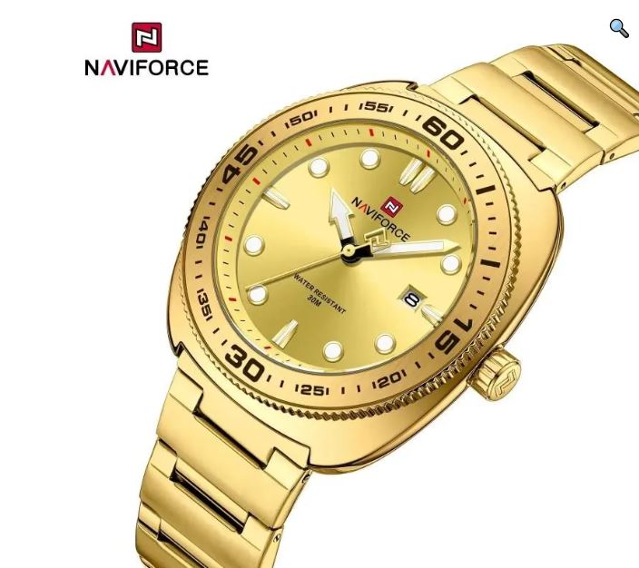 NaviForce NF9250 Men's Business Simple Dial Date Dispaly Luminious Analog Watch - Black 6