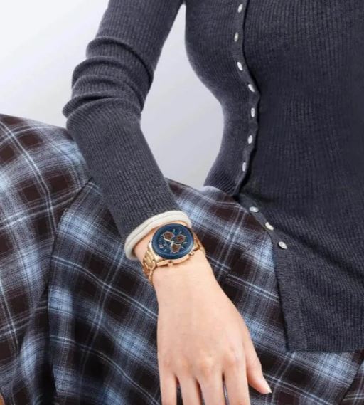 NaviForce NF5045 Women's Fashion Multifunction Heart Shape Dual Display Stainless Steel Watch - Black 4