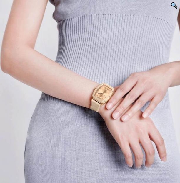 NaviForce NF5049 Simple Elegant Minimalist Barrel Shaped Quartz Movement Women's Watch -Rosegold/Beige 2