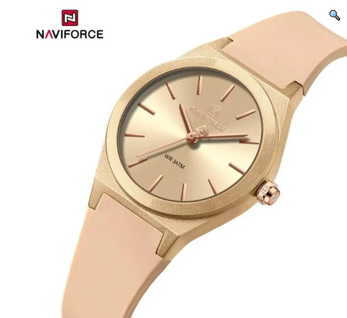 NaviForce NF5056 Women's Simple Casual Round Dial Silicon Strap Watch - Green 3