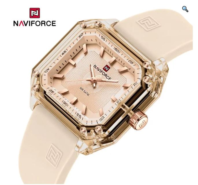 NaviForce NF7106 Fashion Classic Analog Square Shaped Watch For Women - Black 4