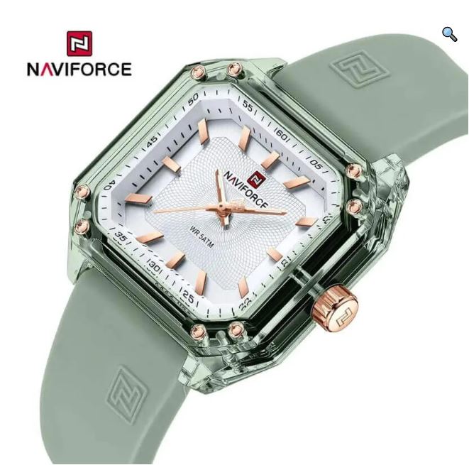 NaviForce NF7106 Fashion Classic Analog Square Shaped Watch For Women - Black 5