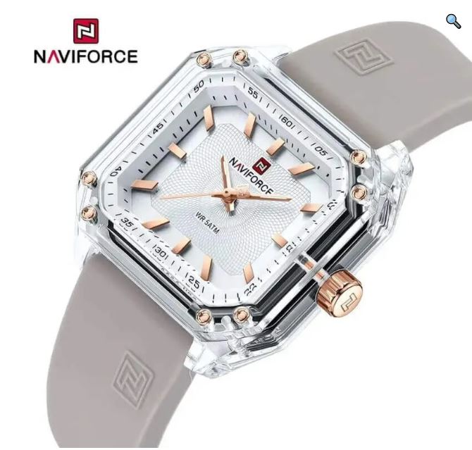 NaviForce NF7106 Fashion Classic Analog Square Shaped Watch For Women - Black 6