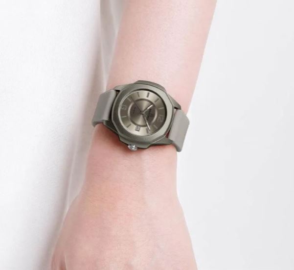 NaviForce NF7107 Fashion Simple Elegant Octagonal Bezel Silicon Strap Watch For Women - Beige 4