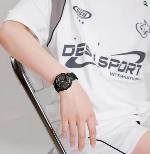 NaviForce NF7109 Simple Fashion Dual Display Silicon Strap Watch For Women - Black 2