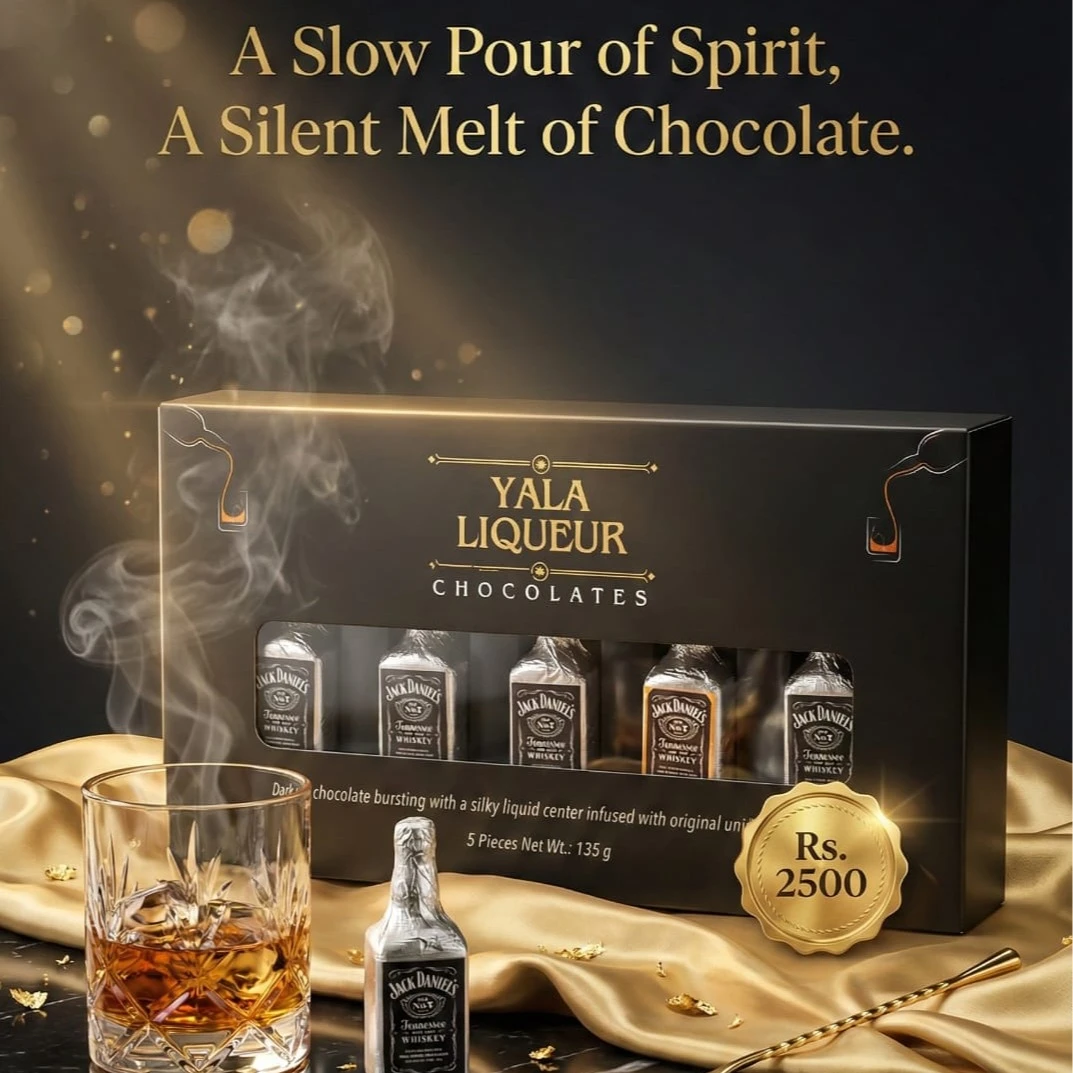 JD Liquor Filled Dark Chocolates(Pack of 5)