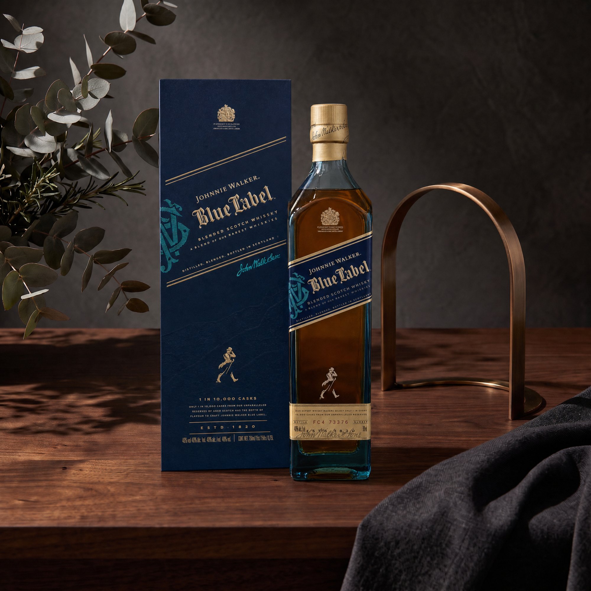 JOHNNIE WALKER BLUE LABEL BLENDED SCOTCH WHISKY – 750ML