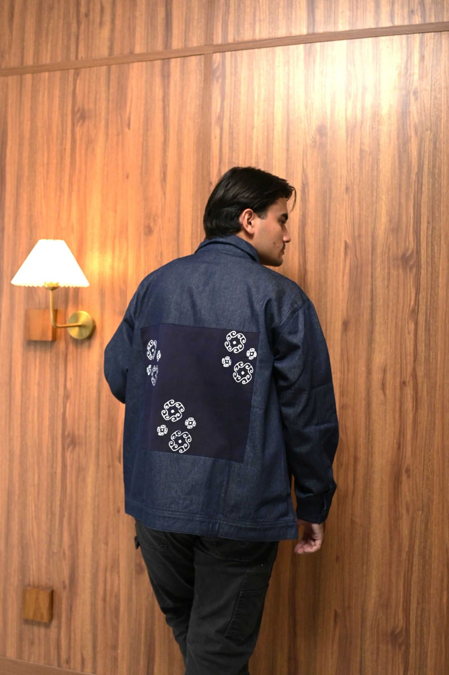 Jaket Denim Pria Patch Batik 6